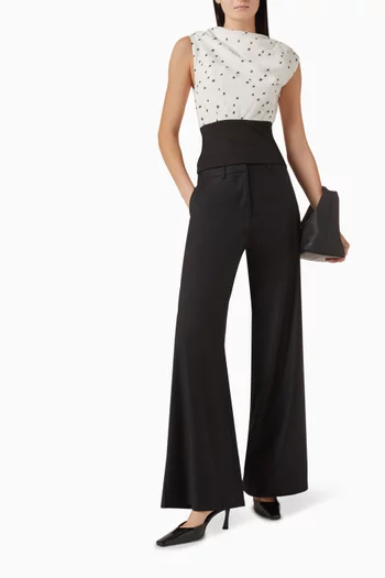 بلوزة مادي بنقشة منقطة