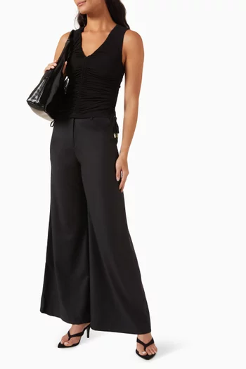 Callen Gathered Top in Viscose Blend