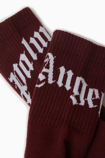 Curved Logo Socks