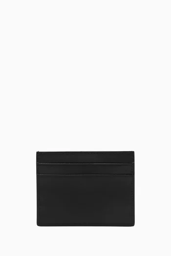 Logo Card Holder in Leather