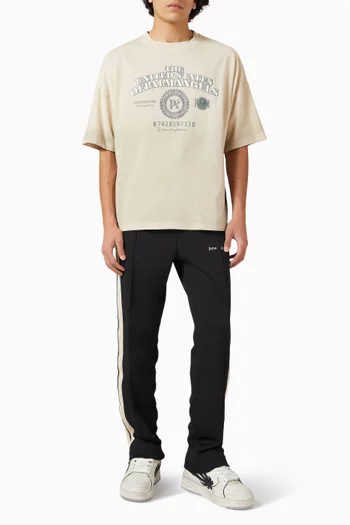 Dollar-print Oversized T-shirt in Cotton