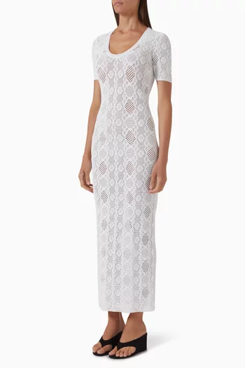 Knit Dress in Python Lace