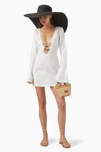 Montego Mini Dress in Linen