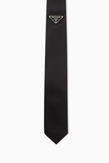 Metal Logo Tie in Re-Nylon