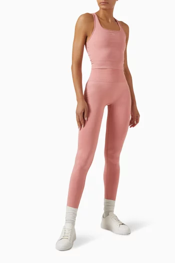Plant-Stretch Compressive Ribbed Tank Top