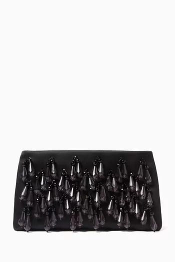 Aya Clutch Bag in Satin