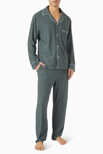 William Printed Long PJ Set in TENCEL™ Modal