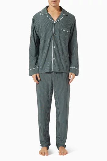 William Printed Long PJ Set in TENCEL™ Modal