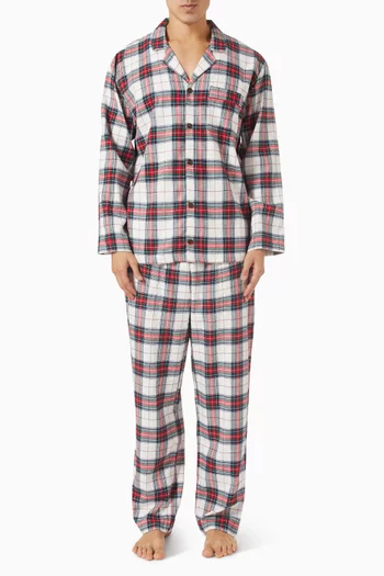 Flannel Long PJ Set in Cotton