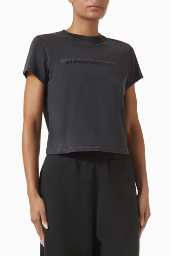 Shrunken Logo T-shirt in Cotton