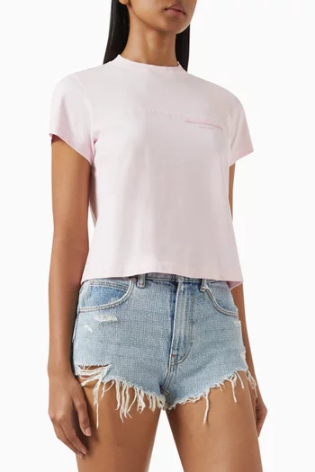 Shrunken Logo T-shirt in Cotton