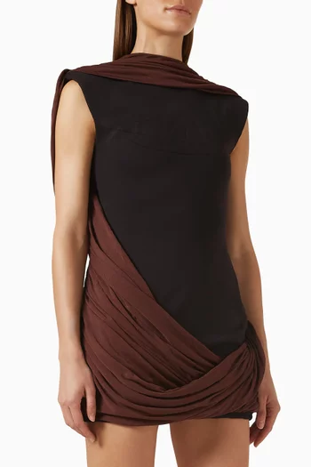 Cdam37 Mini Dress in Stretch Crepe Knit