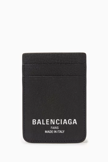 Cash Magnet Card Holder in Leather