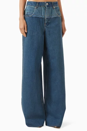 Luna Wide-leg Jeans in Denim