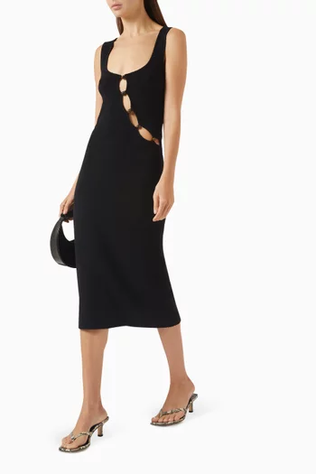 Chiara Bead-embellished Dress in Boucle