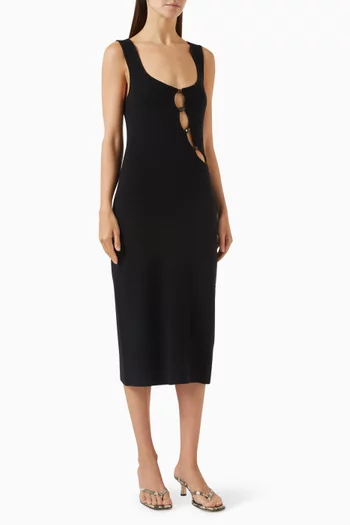 Chiara Bead-embellished Dress in Boucle