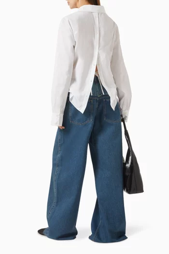 Corso Tie Shirt in Cotton Popiln
