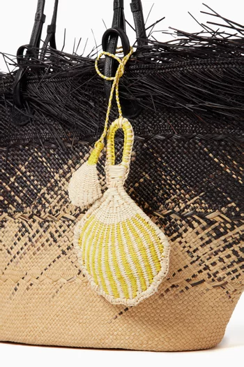 Shell Charm in Toquilla Straw