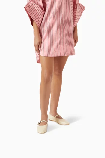 Alba Mary Jane Ballet Flats in Lamb Leather