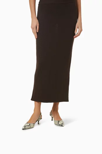 حذاء كلاسيك سيباستيان بسير خلفي وكعب 55 مم جلد بنقشة جلد الأفعى