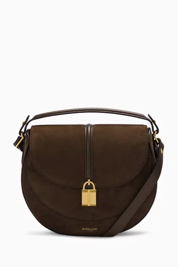 The Siena Saddle Bag in Suede