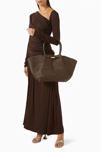 حقيبة يد ذا نيويورك كبيرة خوص