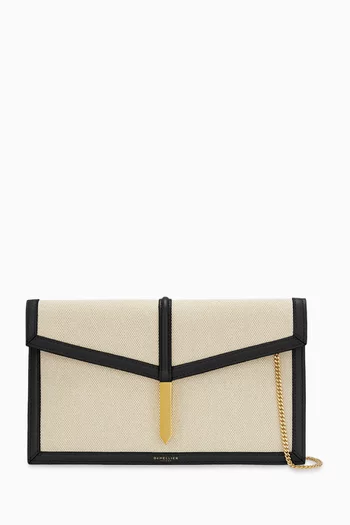Tokyo Clutch in Canvas & Leather