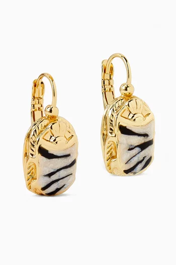 Scaramouche Drop Earrings in Gold-plated Metal