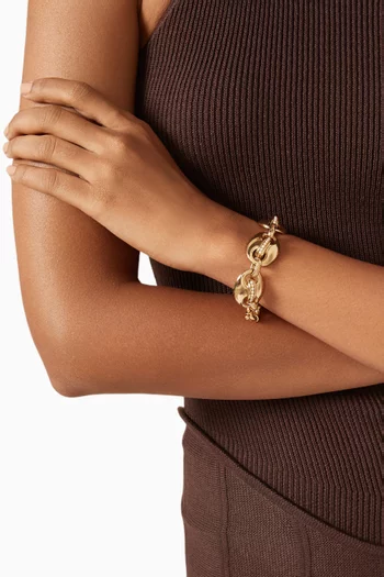 Cophea Bracelet in Gold-plated Metal