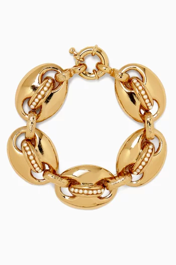 Cophea Bracelet in Gold-plated Metal