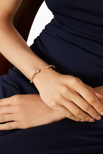 Duality Amore Bracelet in Gold-plated Metal