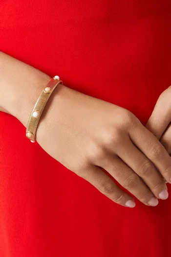 Strada Bracelet in Gold-plated Metal