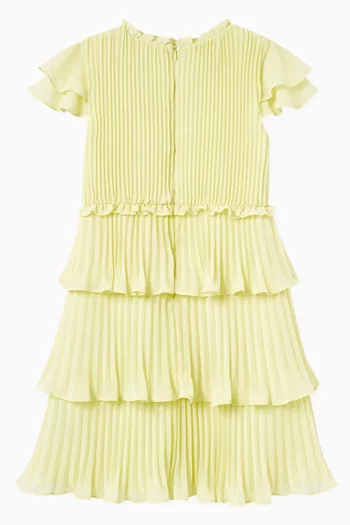 Pleated Dress in Chiffon
