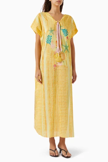 Printed Short-sleeved Kaftan