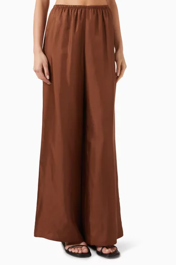 Elasticated Pants in Silk