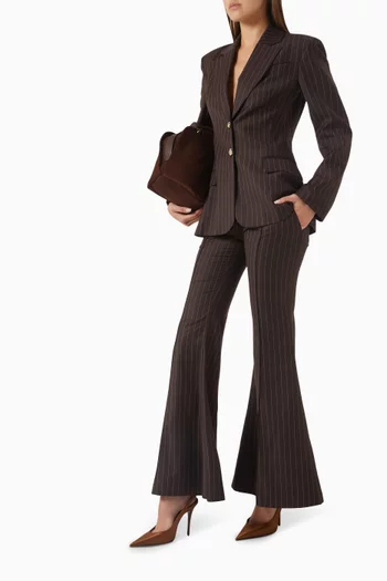 Double Waisted Pinstripe Pants