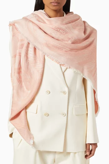 Giadafly Shawl in Silk-wool Blend