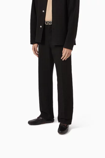 Gancini Driver Shoes in Leather