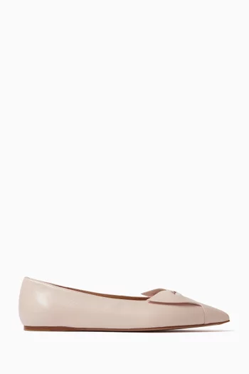 Gwen Ballet Flats in Leather