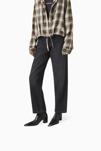 Raffaela 55 Cap Toe Mid-calf Boots in Leather