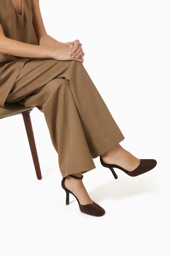 Modern Round 96 Pumps in Suede