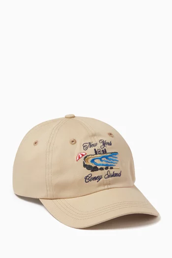 Coney Island Baseball Cap in Canvas