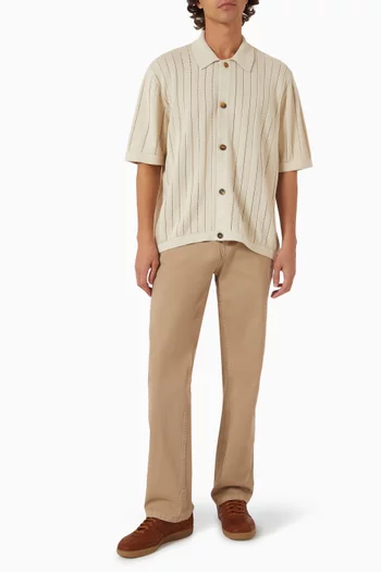 Ladder Knit Shirt in Cotton