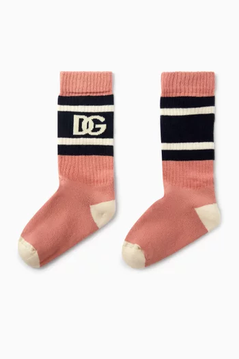 Logo Socks in Cotton Blend