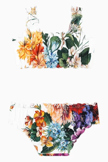 Floral-print Bikini Set