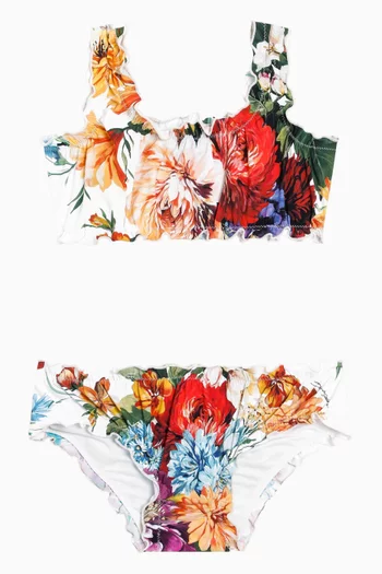 Floral-print Bikini Set