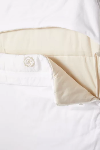 Logo-embroidered Sleeping Bag in Cotton