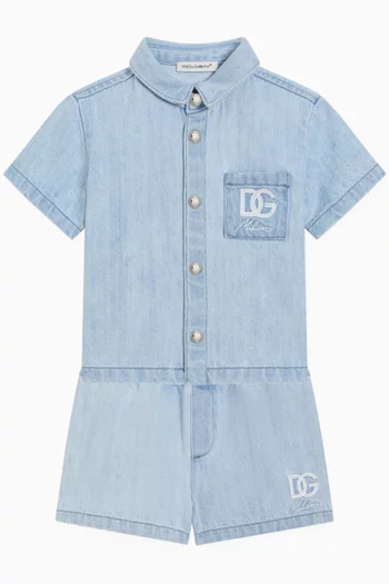 Short-sleeve Shirt in Denim