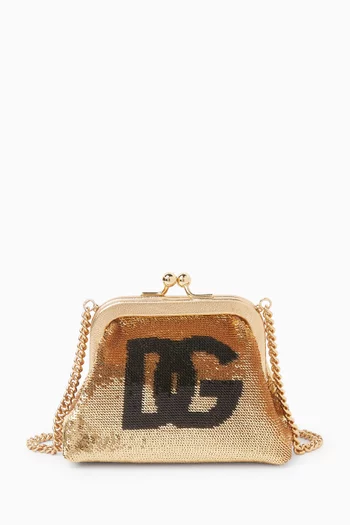 حقيبة كتف مزينة بالترتر