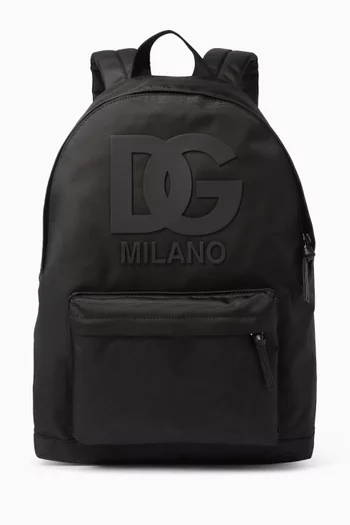 حقيبة ظهر برقعة مطاط بشعار DG نايلون